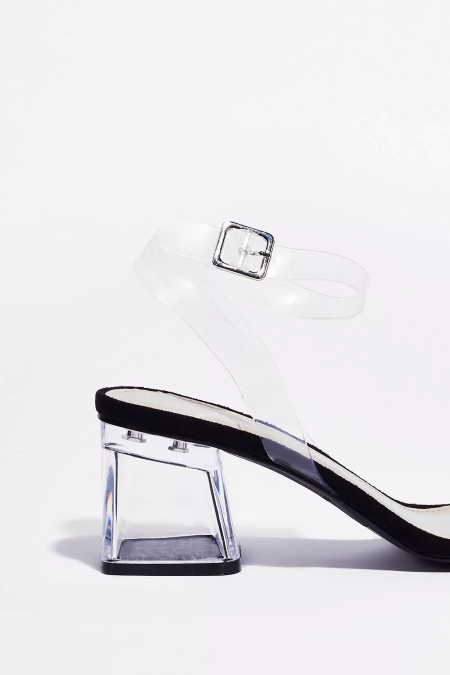Strappy Clear Block Heels | Nasty Gal (US)
