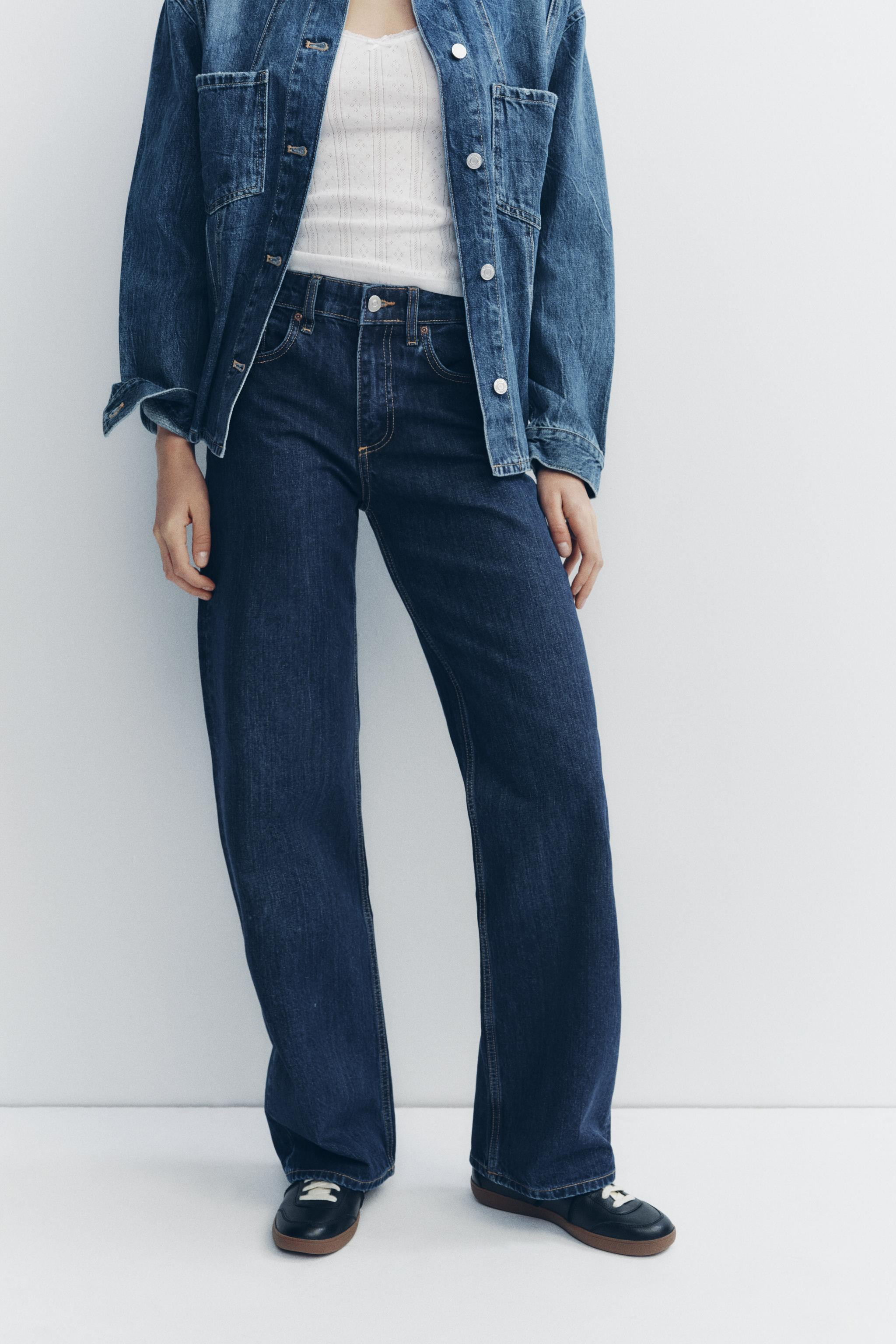 TRF MID-RISE WIDE LEG JEANS | Zara US