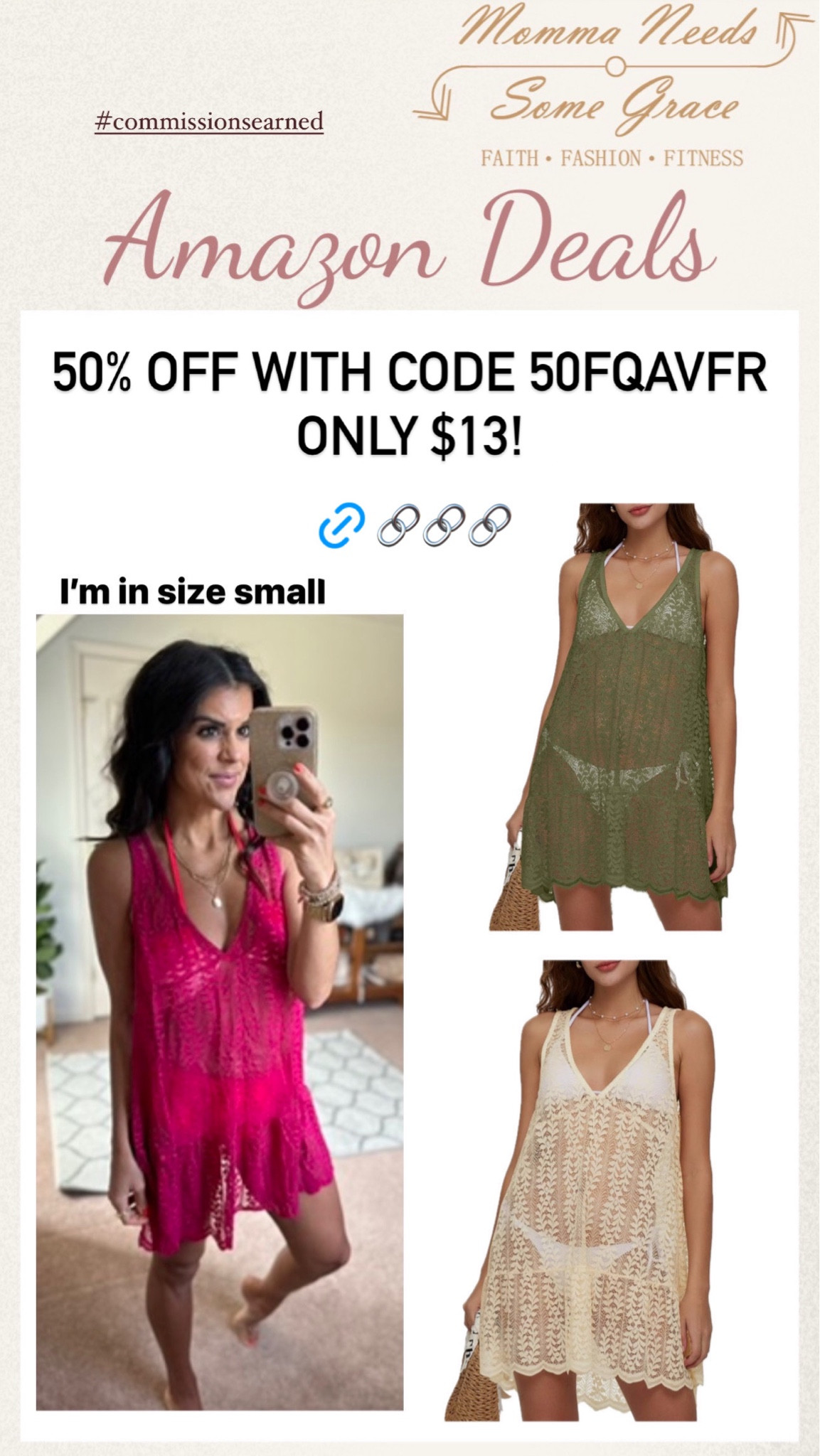 Swim suit cover up promo ends 7/15
Wearing a size small

#LTKSaleAlert #LTKFindsUnder50 #LTKSeasonal