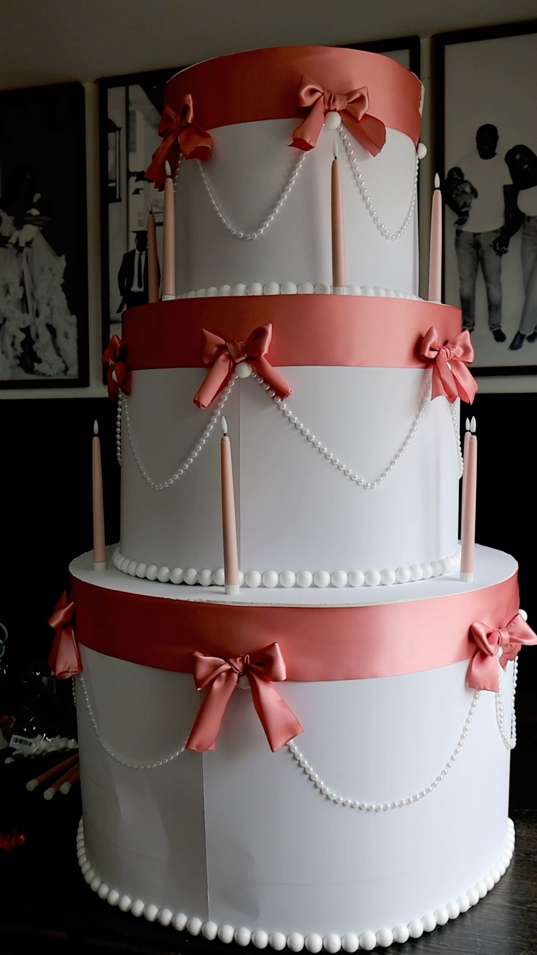 Making a life size cake for a Party on Cloud 9 Birthday Photoshoot