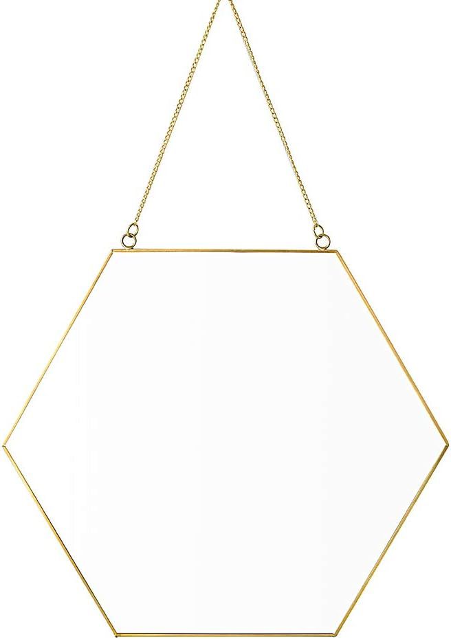 Dahey Gold Hexagon Mirror Wall Decor Small Decorative Mirror Hanging Mirrors for Wall Home Bathro... | Amazon (US)