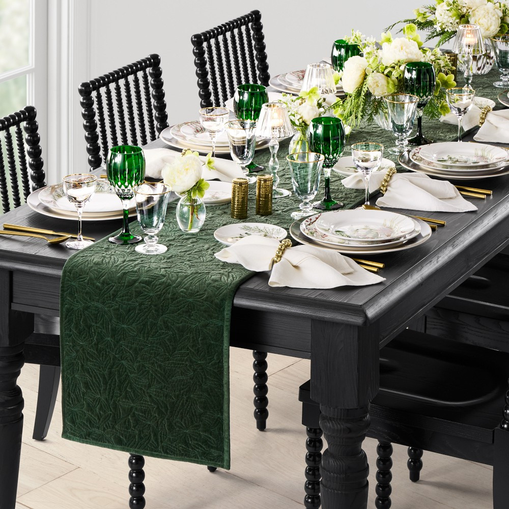 Quilted Velvet Table Runner | Williams-Sonoma