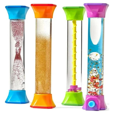 hand2mind Sensory Fidget Tubes (Set of 4), Calming Corner Items Kids, Fidget Toys for Kids | Walmart (US)