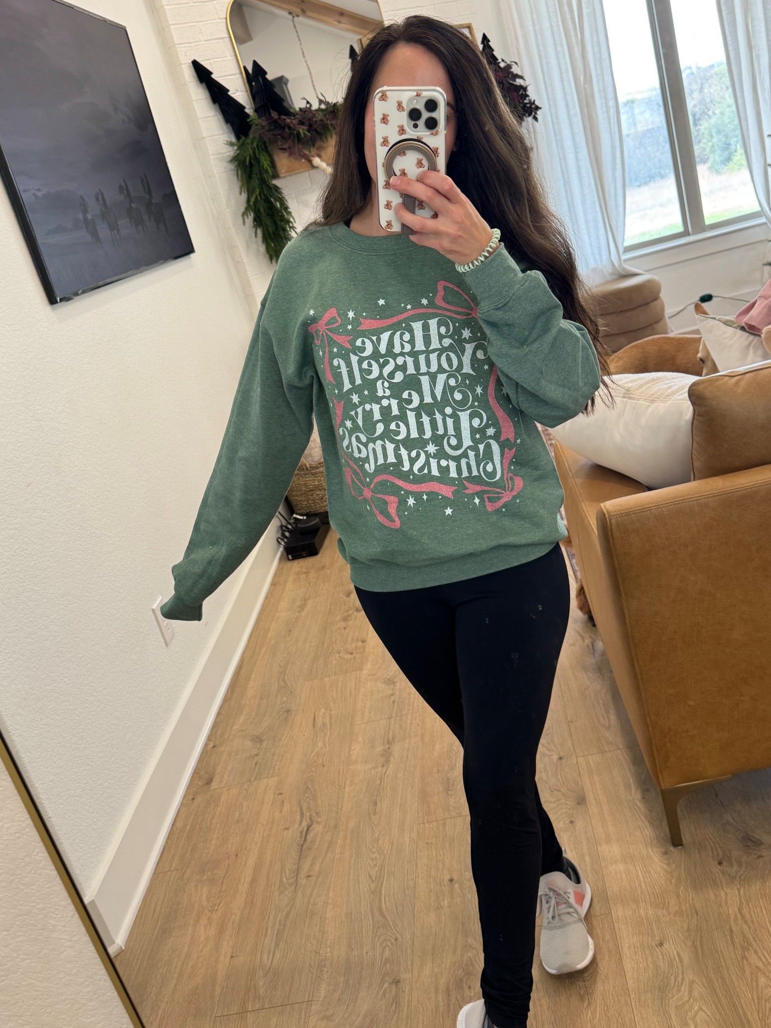 Have yourself a merry little Christmas Sweatshirt! 

Pairs well with jeans, leggings, skirts! 
I’m 5’1”, 105lbs wearing a size small 

#christmasoutfit #christmassweater #christmassweatshirt #ootd #ltkootd #holidayoutfit #fitcheck #momlife 

#LTKHoliday #LTKgrwm #LTKdayinmylife