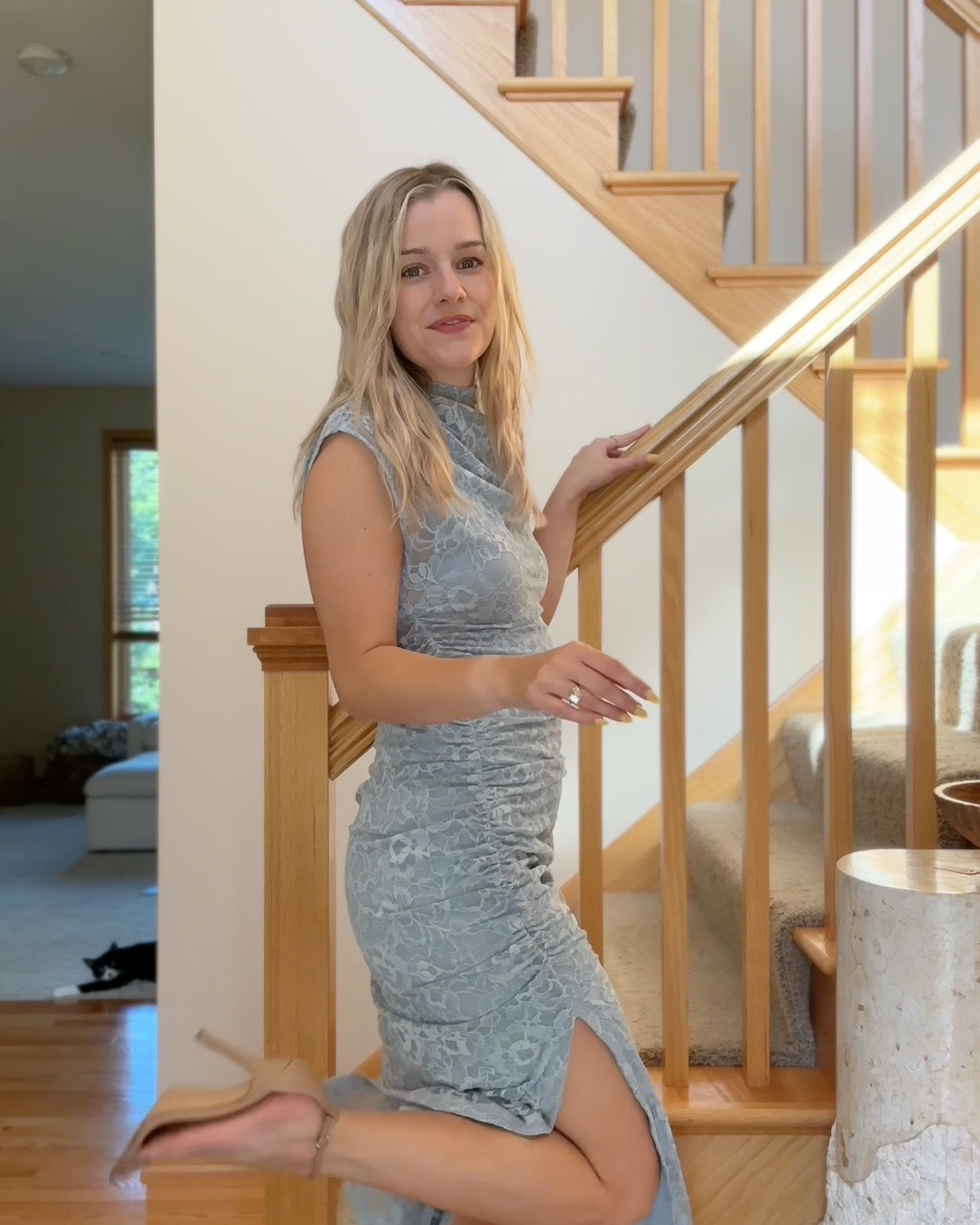 Light blue Anthropologie Wedding Guest Dress - ON SALE 

#LTKSaleAlert #LTKFallSale #LTKWedding