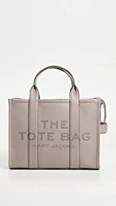 Amazon.com: Marc Jacobs Women's The Leather Medium Tote Bag, Cement, Grey, One Size : Clothing, S... | Amazon (US)