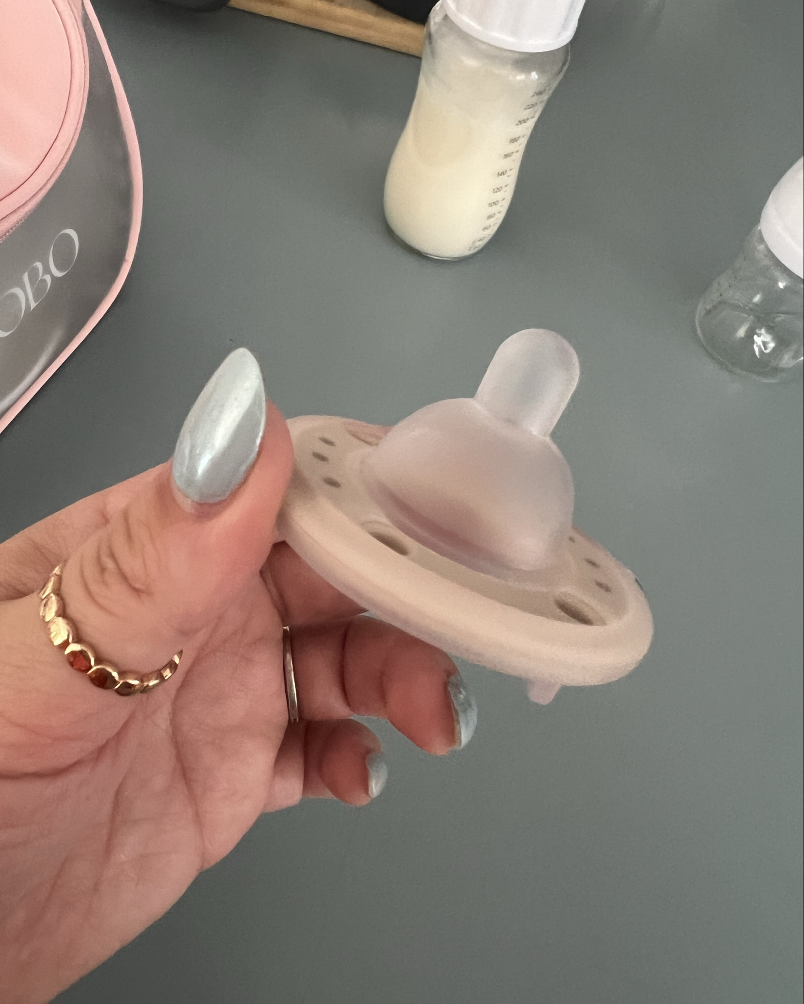 Got my baby the breast look alike pacifier and so far i think he likes it. 
#ninnico #ninnipacifier #breastlookalike #baby #momlife 

#LTKBaby #LTKFamily