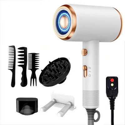 Hoey Professional Ionic Hair Dryer – 1800W Fast Drying, Low Noise Blow Dryer with Concentrator and Diffuser, for Home, Salon, and Travel | Target