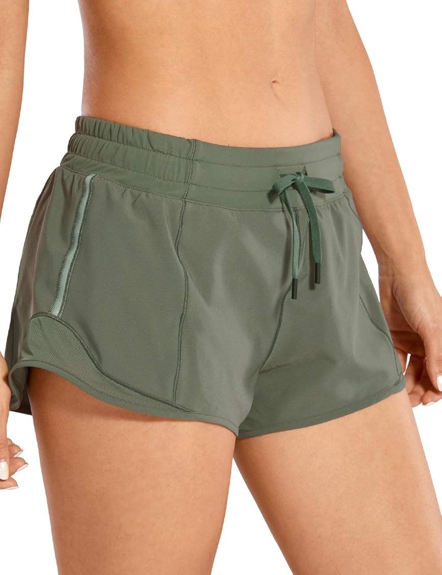 CRZ YOGA Quick-Dry Loose Running Shorts Mid Waist Sports Workout Shorts for Women Gym Athletic Sh... | Amazon (US)