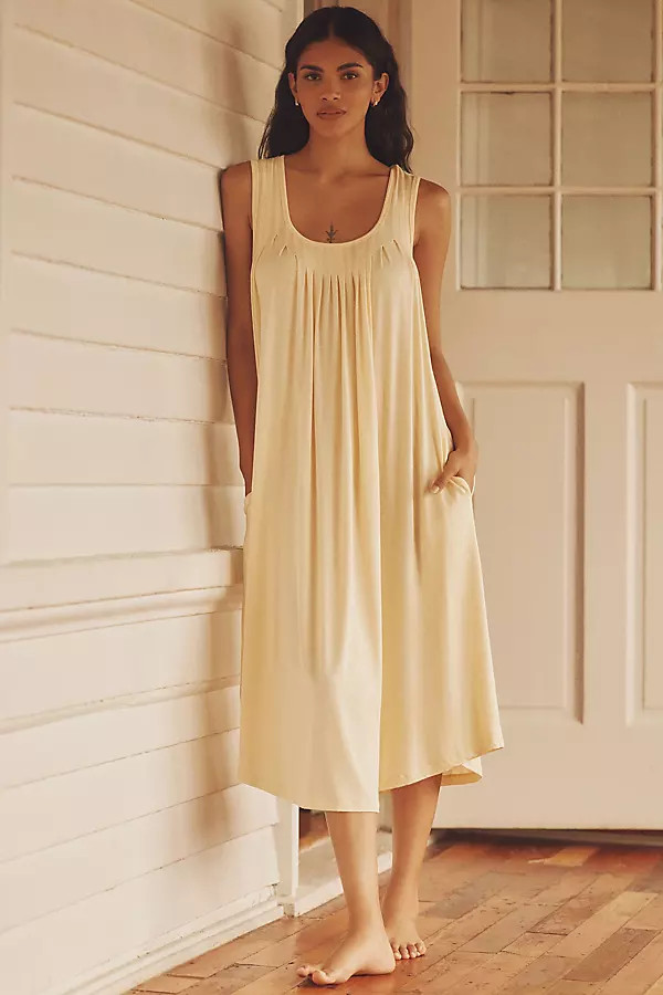 Papinelle Kate Soft Pleated Nightgown | Anthropologie (US)