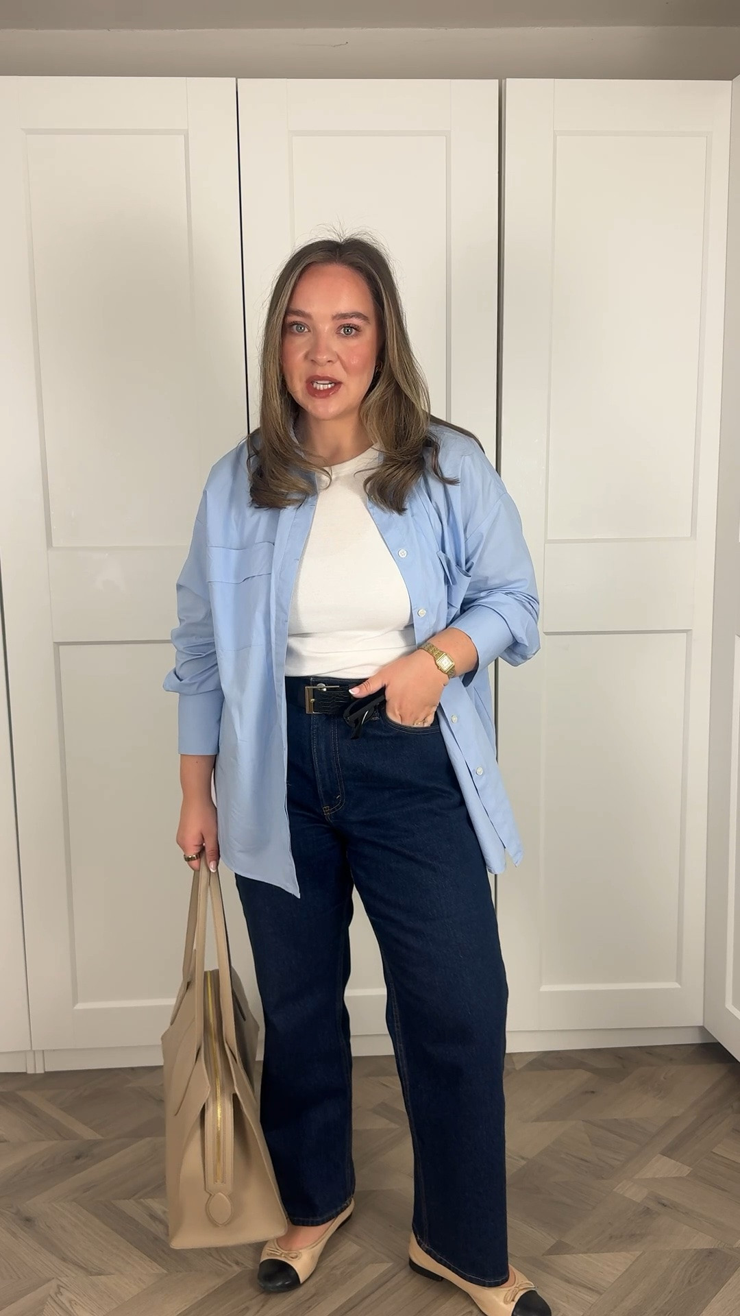 warm weather approved smart casual outfit (appropriate for a non corporate dress code office too!) 

My jeans are Abercrombie but I don’t think they have this shade anymore! I’m a 31 short in them (uk14 5ft2 and a half)

#LTKsummer #LTKmidsize #LTKworkwear