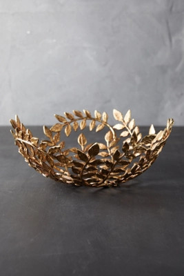 Gilded Leaf Decorative Bowl | Terrain