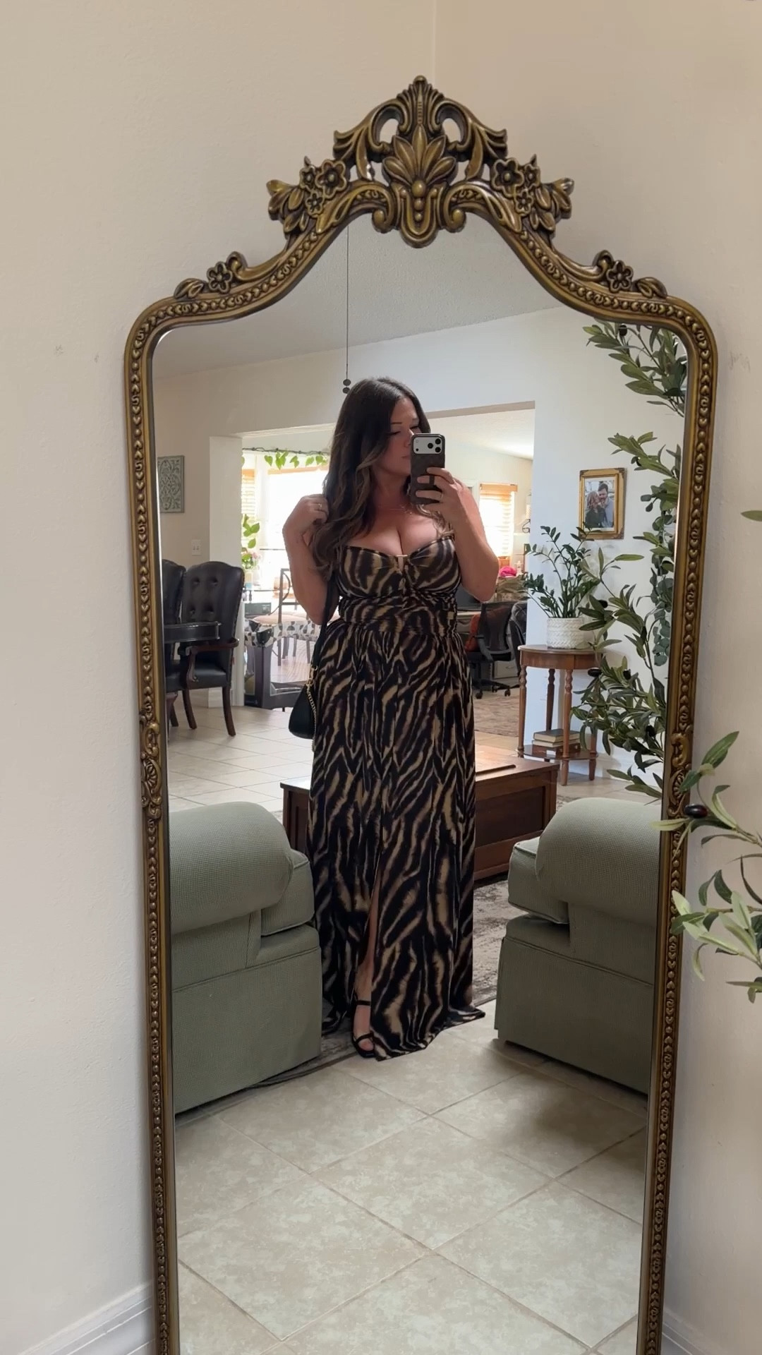 35th birthday dinner dress courtesy of TA3 and I feel flawless in this leopard print

No bra necessary. Slip grip feature at the bust so it doesn’t move. Waist cinching corset feature in the back so you can tighten to your liking. I’m wearing a size large and I’m 5 foot 4 and the dress is long so need heels in order not to trip on, but otherwise fits perfectly .

#LTKMidsize #LTKootd
