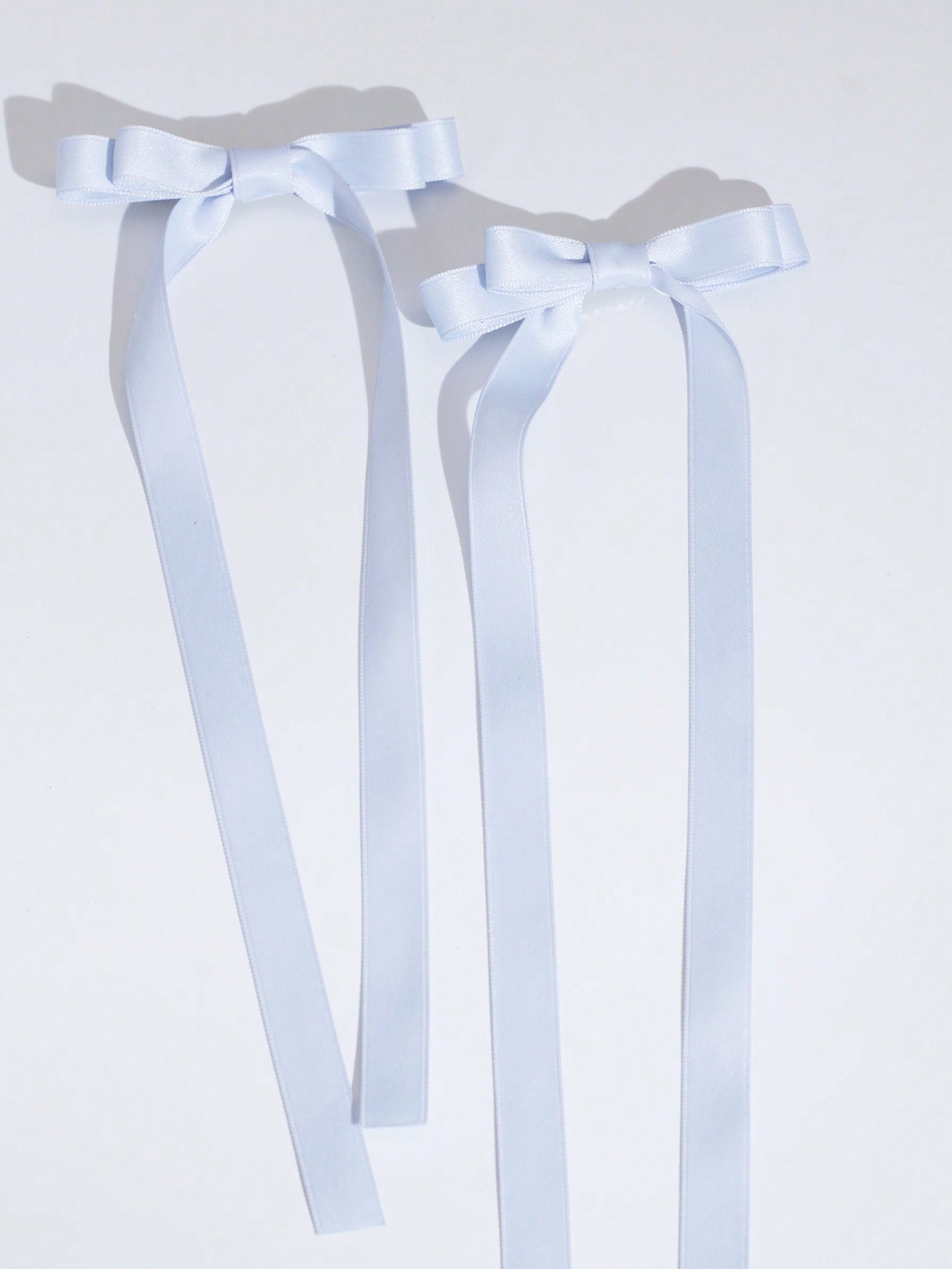 2pcs/Set Ballet Style Long Ribbon Bow Hair Clip, Fashionable & Lovely Women's Hair Accessories, S... | SHEIN