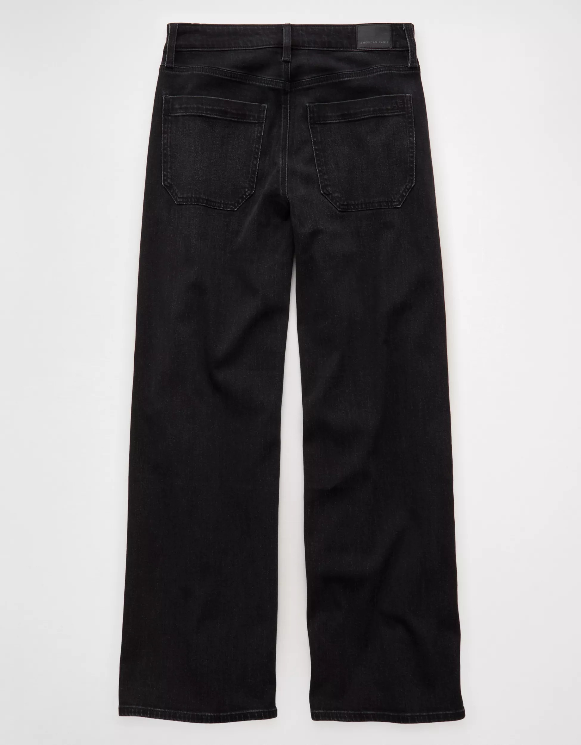 AE Dreamy Drape Stretch Super High-Waisted Baggy Wide-Leg Jean | American Eagle Outfitters (US & CA)