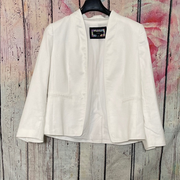 J.Crew White Linen Blend Blazer 12p | Poshmark