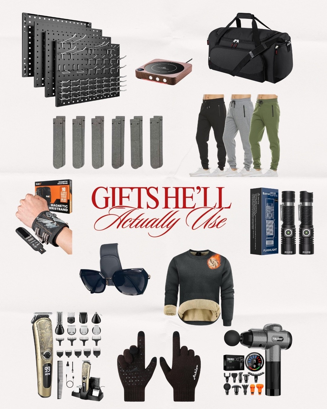 Gifts he will actually use!! From tech gadgets to stylish apparel, there's something he will use and love. Happy gifting!

#LTKGiftGuide #LTKMens #LTKSeasonal