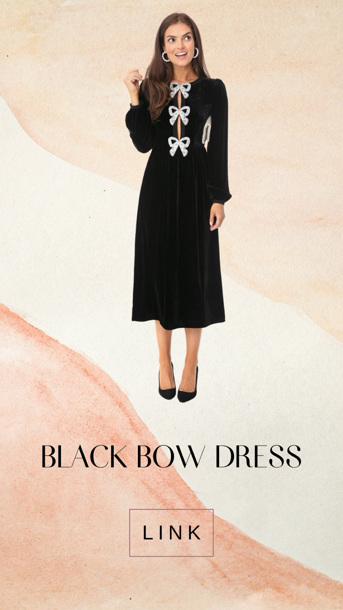 Having a major bow moment for this little black dress! This adorable dress is perfect for holiday parties and has the cutest bow rhinestone detailing! 🎀 ✨ #LTKchristmasgifts #womensdresses #LBD 

#LTKGiftGuide #LTKSeasonal #LTKHoliday