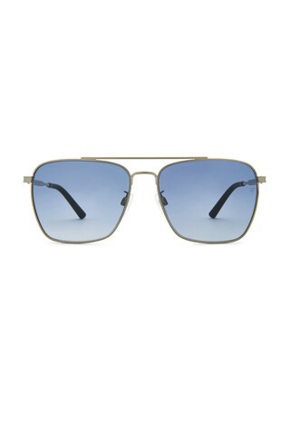 Oliver Peoples R-15 Sunglasses in Metallic Silver | FWRD 