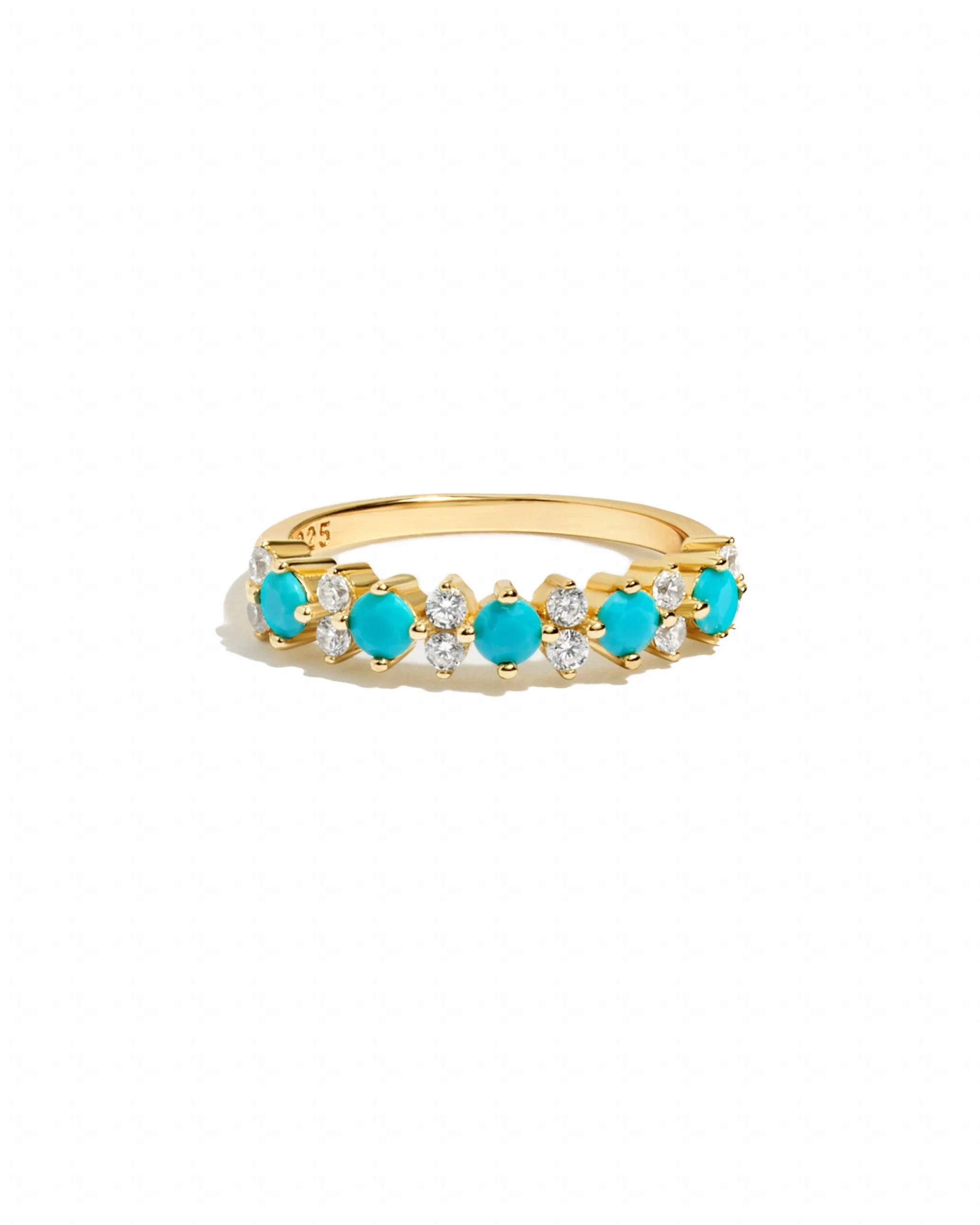 Turquoise & CZ Ring | Sami Jewels | Sami Jewels