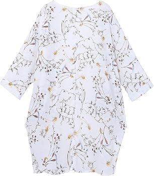 Women's Floral Print Sheer Chiffon Loose Kimono Cardigan Capes | Amazon (US)