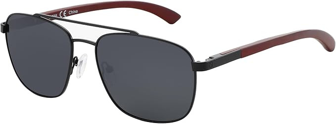 ZENOTTIC Aviator Wood Polarized Sunglasses for Men 100% UV Protection Fishing Driving Golf | Amazon (US)