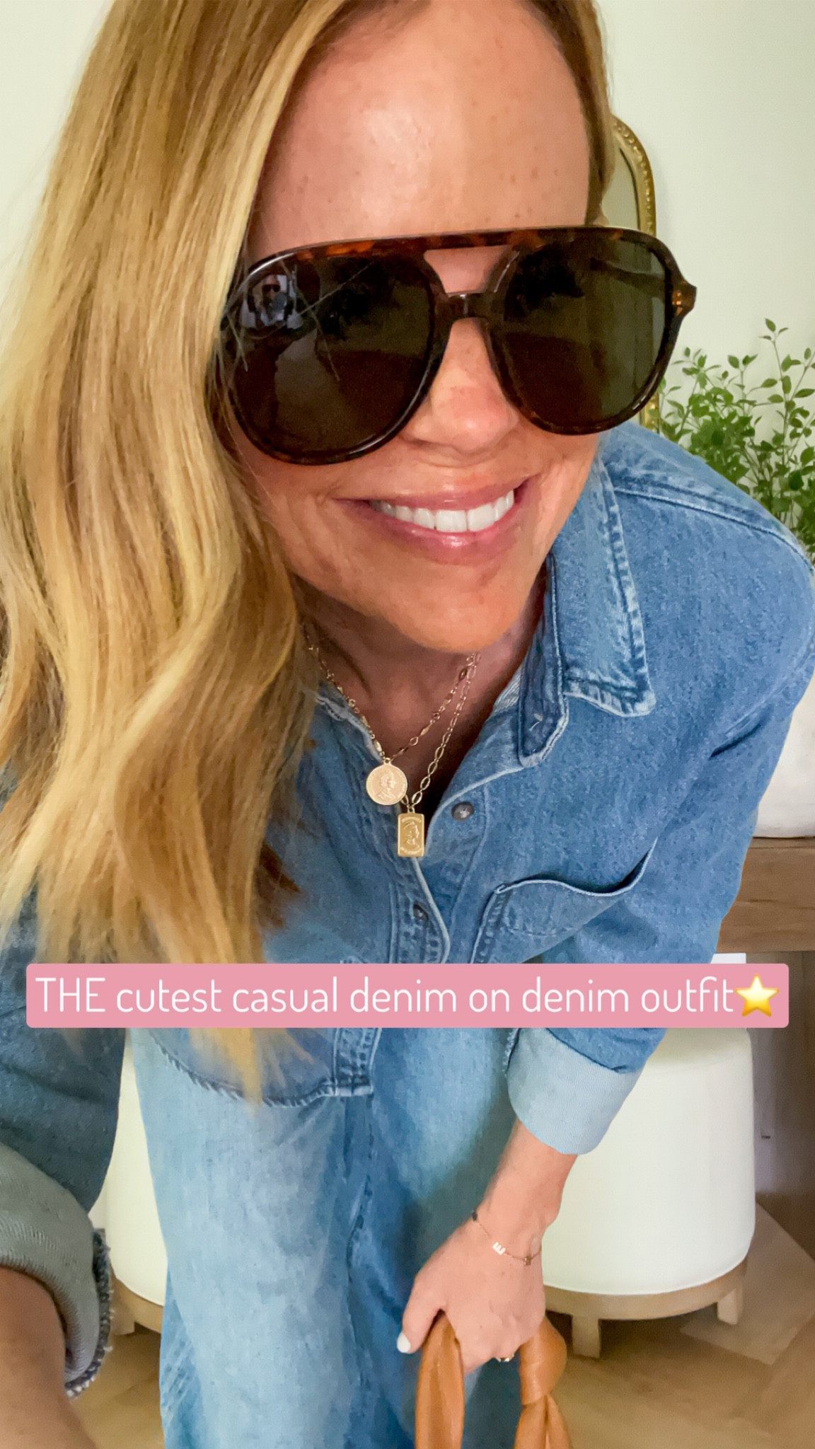 Denim on denim outfit!! 🙌🏼✨

Love this top so much, it’s such a great length and fit!! It’s way oversized, I’m in an XS 

These Madewell jeans are a must have and a true fave!! In my true size, a 25 

This is the perfect outfit for day or evening! Throw in a pair of heels and grab a cute handbag (maybe even a pop of color?! 💚) and you’re good to go to dinner!! 

#LTKxMadewell #LTKstyletip #LTKover40