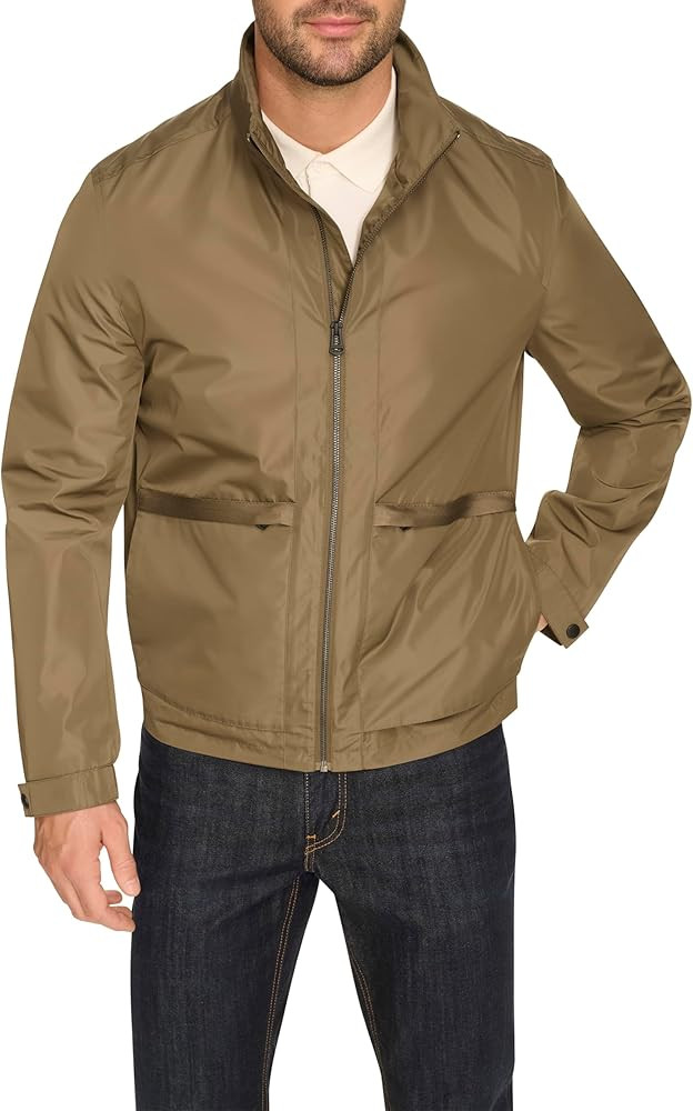 Cole Haan mens Short Sleeve Self Packable Windbreaker | Amazon (US)