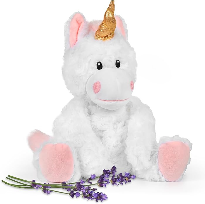 Magical White Unicorn - Microwavable & Weighted Plush Stuffed Animal - Heated Plushie for Warmth ... | Amazon (US)