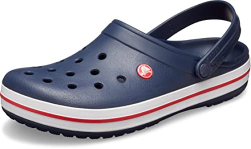 Crocs Unisex-Adult Crocband Clog, Navy, 11 Women/9 Men | Amazon (US)
