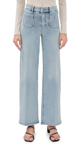 FRAME Women's Le Slim Palazzo Modernist Pocket Jeans, Tribute, 32 | Amazon (US)