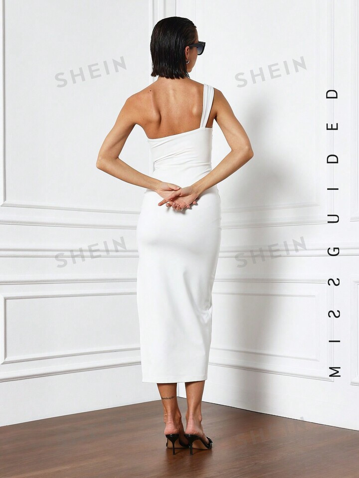 MISSGUIDED Vestito Lungo A Spalla Scoperta Con Taglio | SHEIN