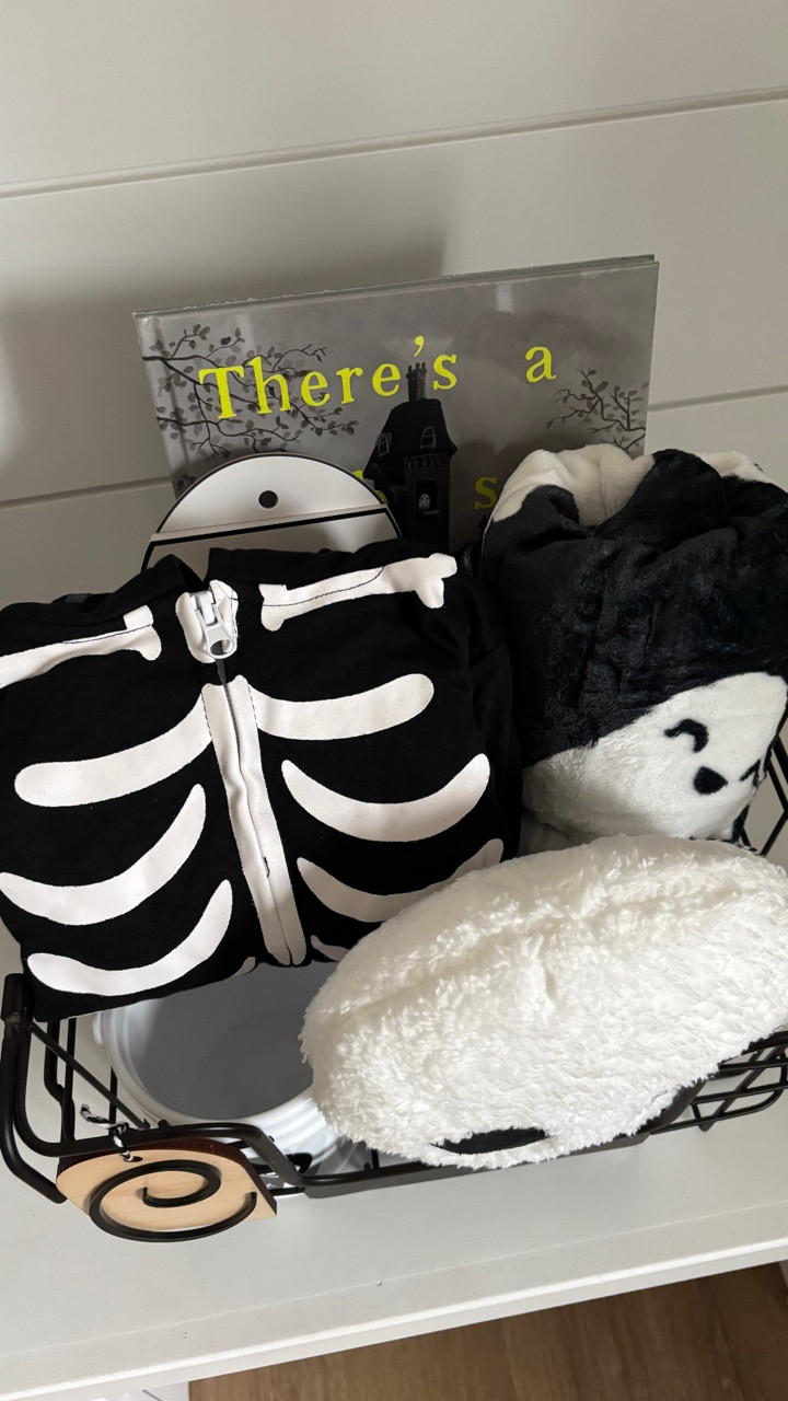 B O O / the kids Halloween boo baskets are ready for Oct 1st to officially kick off the spooky season in style

+ the nightmare before Xmas jammies jade hounds me to get every time we pass them in Walmart 😆
+ skeleton jumpsuit onesies (family costume)
+ spooky books
+ ghost pillow
+ ghost throw blanket 

Name Tags awandcollective.ca use code “homeiswheremynicheis” for 10% off

Dollarama:
+ ghost coloring book
+ skull buckets 

Amazon Canada | Walmart Canada  | His & Hers | 3 & 7 Year Olds


#LTKcanada #LTKkids #LTKfamily