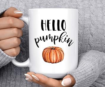Coffee Mug | Hello Pumpkin | Autumn Mug | Pumpkin Mug | Fall Mug | Good Morning Pumpkin | Cute Mu... | Amazon (US)