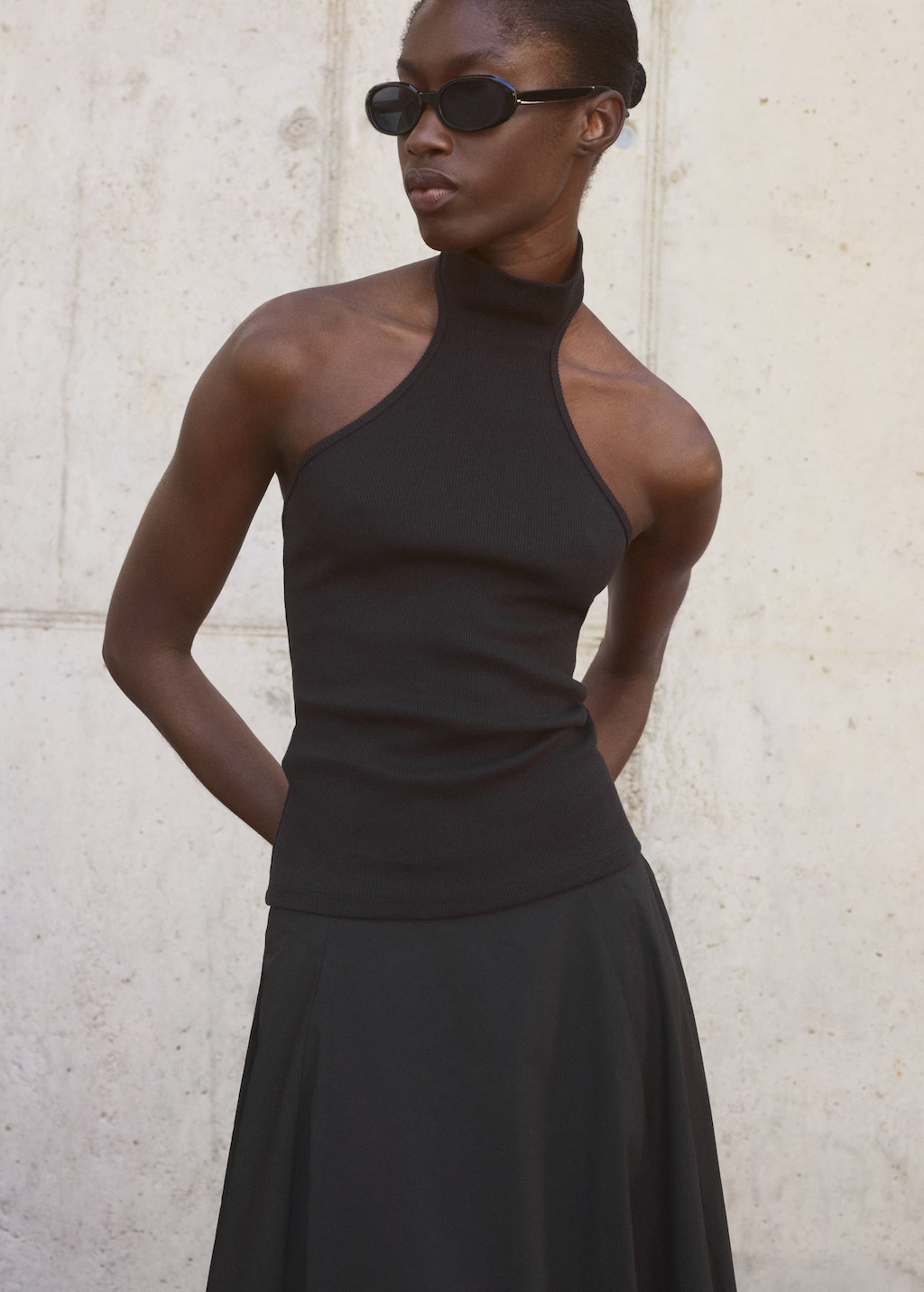 Knit halter top - Women | MANGO USA | Mango (US/MX/AU)