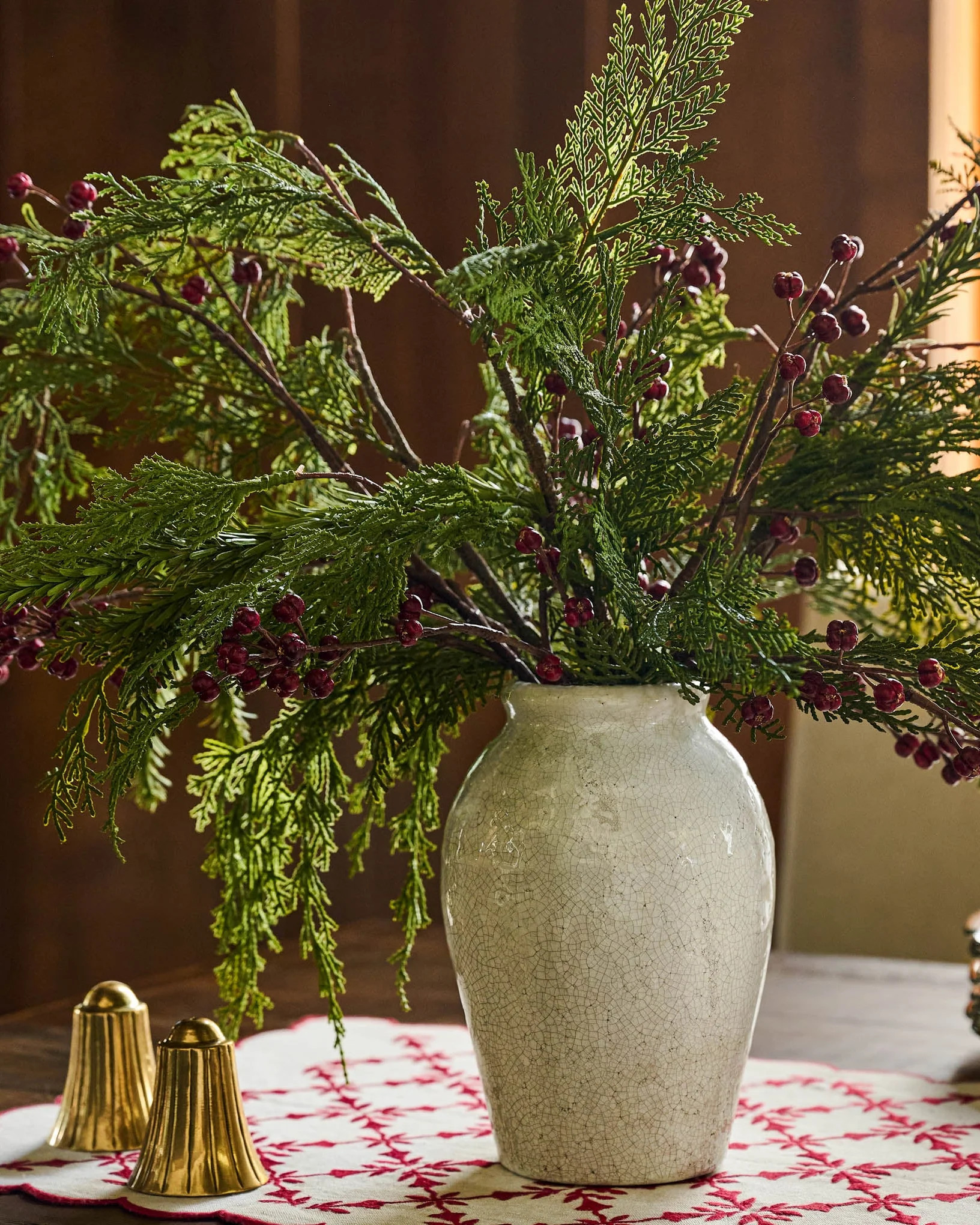Real Touch Cedar Mix Stem | Magnolia