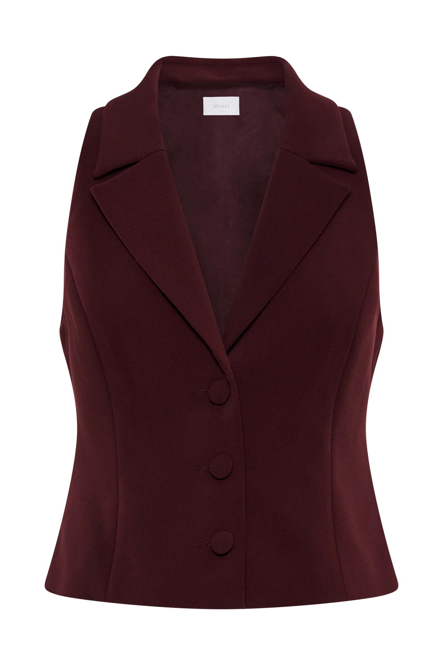Mura Suiting Vest - Plum | MESHKI US