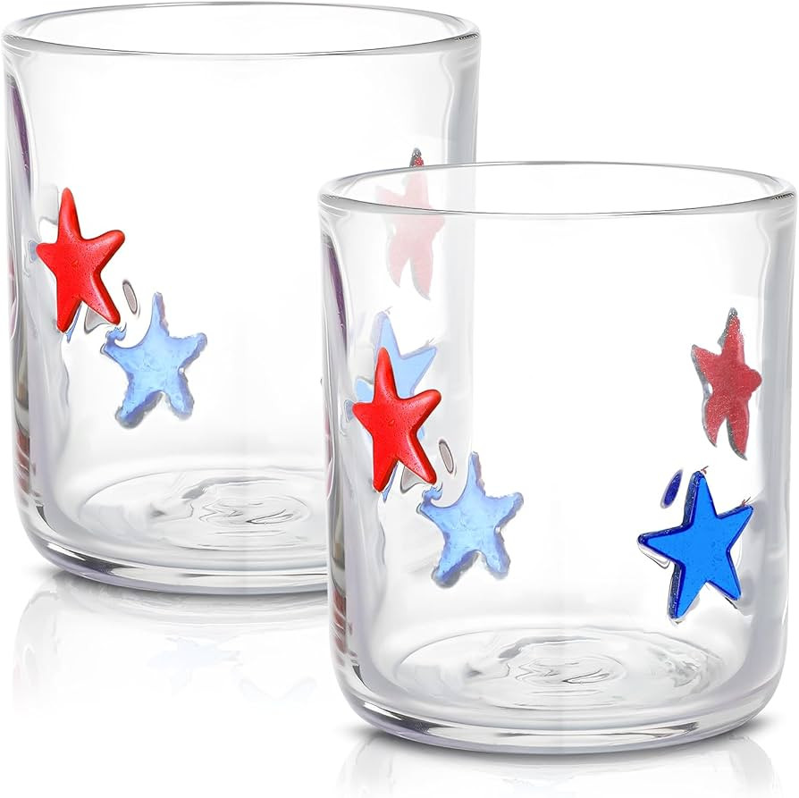 SiliFine Icon Juice Glasses, 14oz 250th Anniversary Stemless Wine Drinking Juice Glass Cup for In... | Amazon (US)