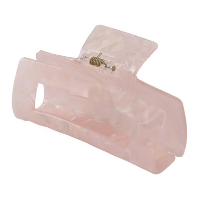 Unique Bargains Women's Tortoise Large Hair Claw Clips Pink 1 Pc | Target