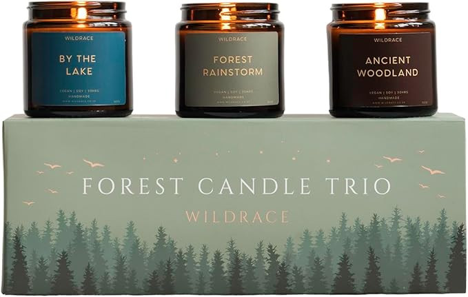 Wildrace Candle Gift Set | Forest Themed Luxury Natural | Aromatherapy Scented Candles for Women ... | Amazon (UK)