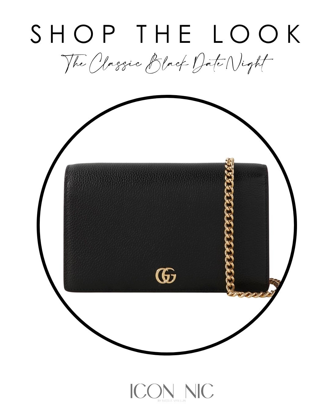 Gucci Marmont mini chain bag..because when the dress is this  good, the bag has to keep up. Black on black with a gold GG. Understated flex.

#LTKTall #LTKootd #LTKSaleAlert