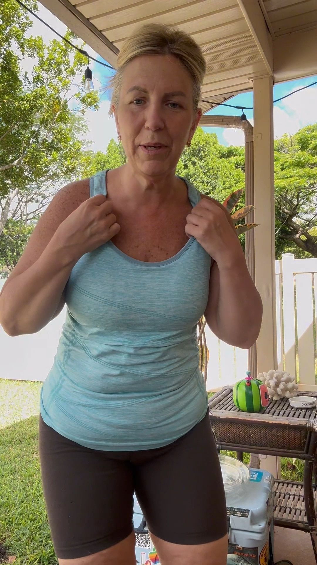 Workout OOTD

Top I size up to the XL. I don’t like racer backs to fit tight 

Bike shorts size large

Hokas run true to size 

#LTKMidsize #LTKWorkwear #LTKFindsUnder50
