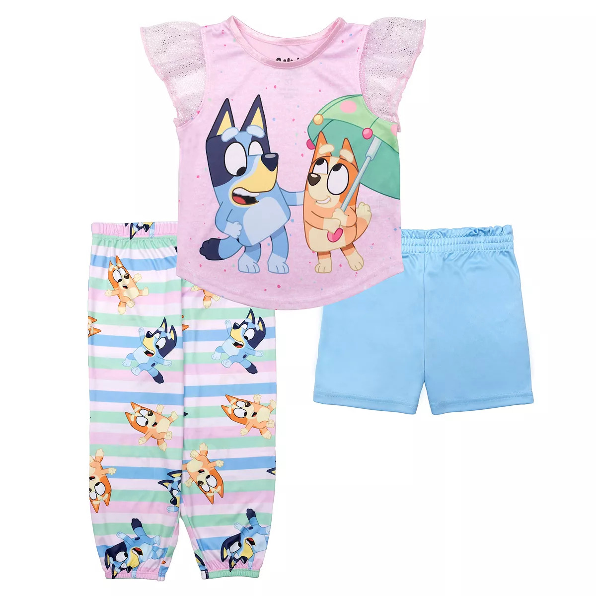 Toddler Girl Bluey "Spring Time Bluey" Top & Bottoms Pajama Set | Kohl's