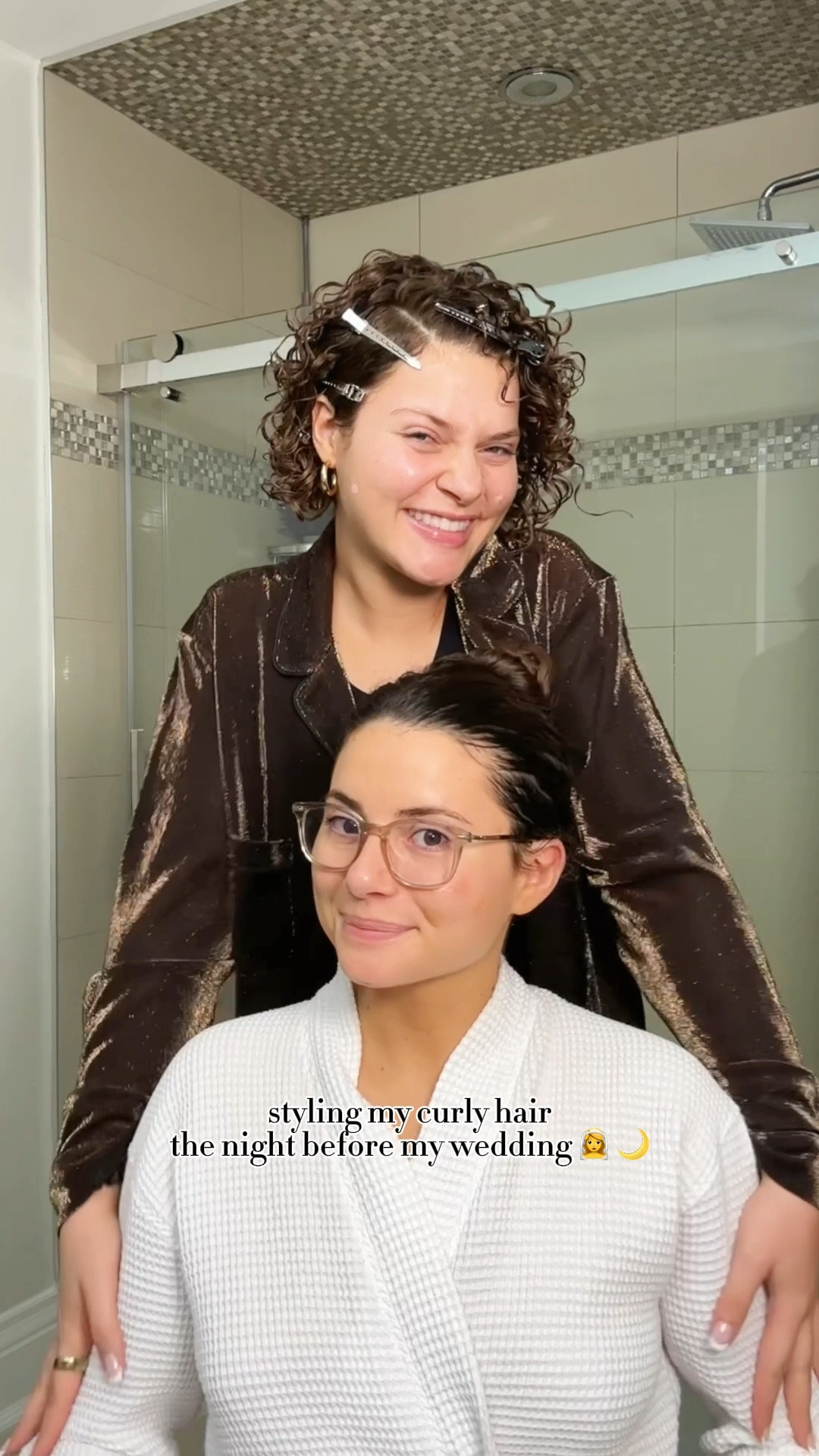 My wedding night curly hair routine 

#LTKbeauty