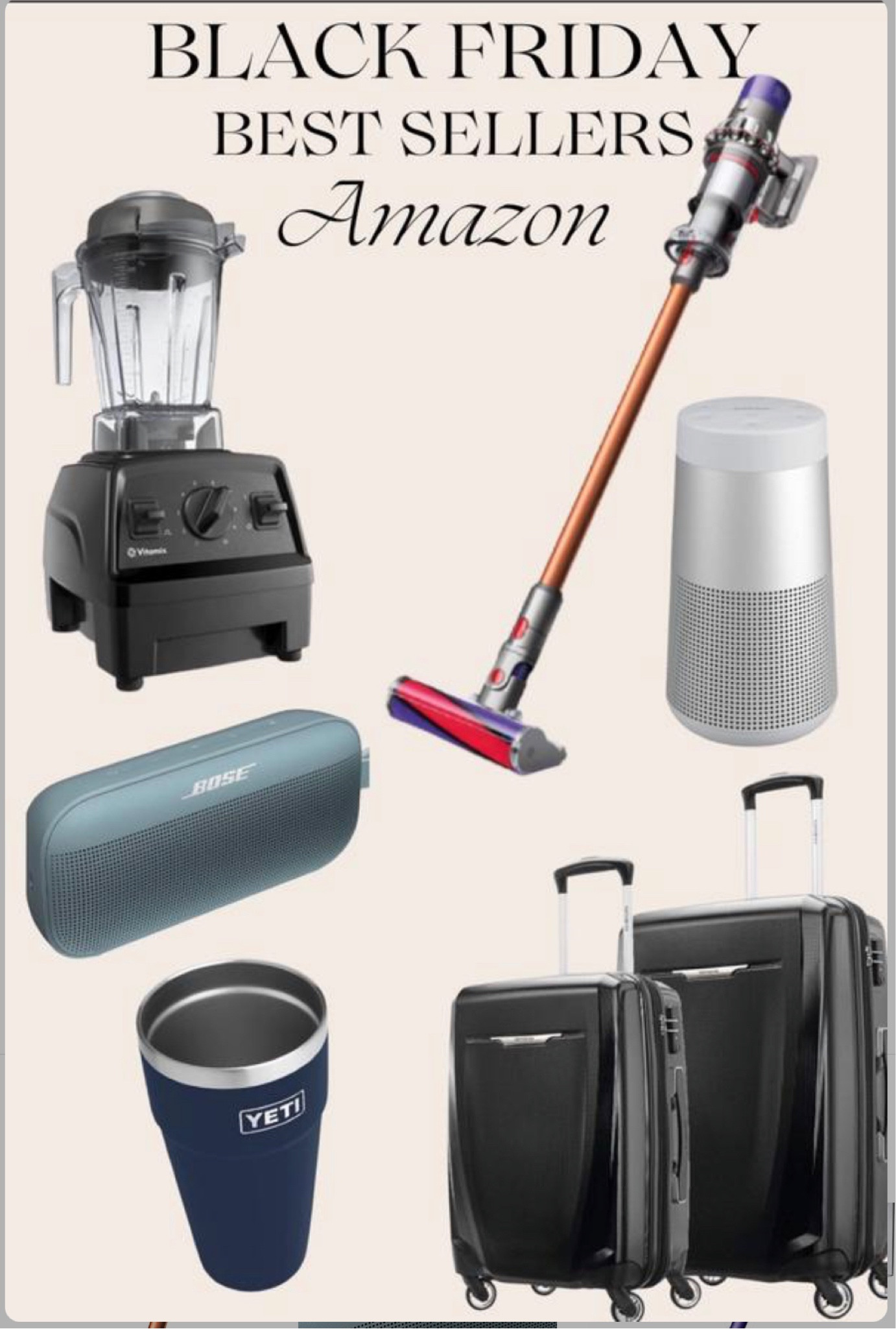Amazon best sellers black Friday deals! Dyson, vacuum, Vitamix, luggage, yeti, black Friday, Amazon. #BlackFriday #AmazonBlackFriday.

#LTKCyberWeek #LTKGiftGuide #LTKsalealert
