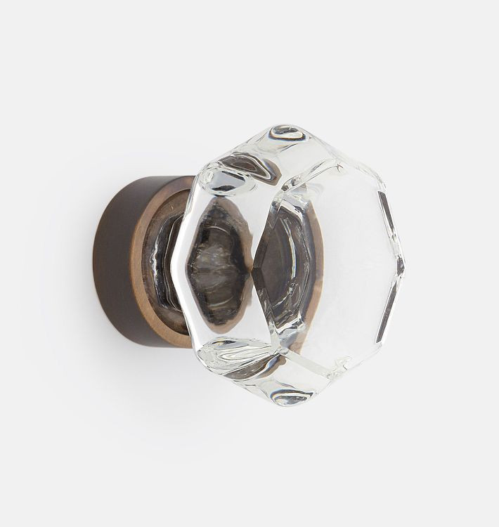 Octagon Glass Cabinet Knob | Rejuvenation