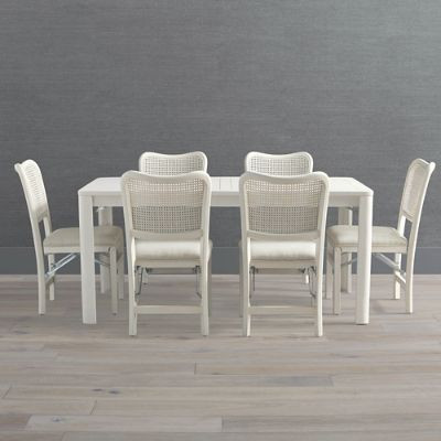 Rectangular Folding Table & Six Chairs Set with Hardwood Frame & Stain-Resistant Fabric | Frontgate
