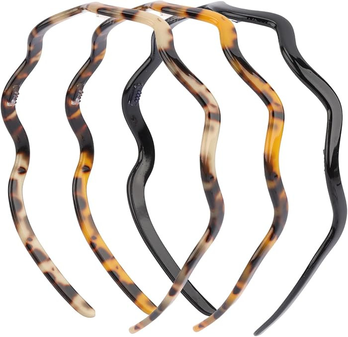 Canitor Sunglasses Headband for Women Wavy Thin Tortoise Shell Headbands Comfortable No-pressure ... | Amazon (US)