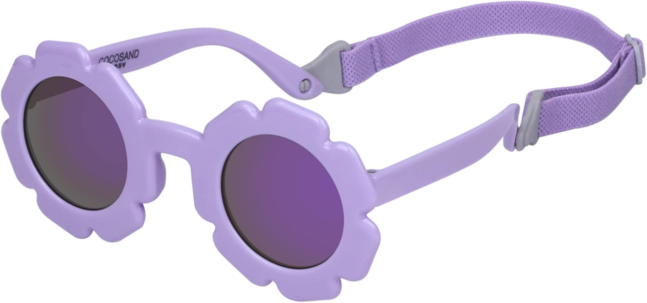COCOSAND Toddler Sunglasses with Strap Polarized Lens Retro Flexible Flower Frame for Baby Kids B... | Amazon (US)