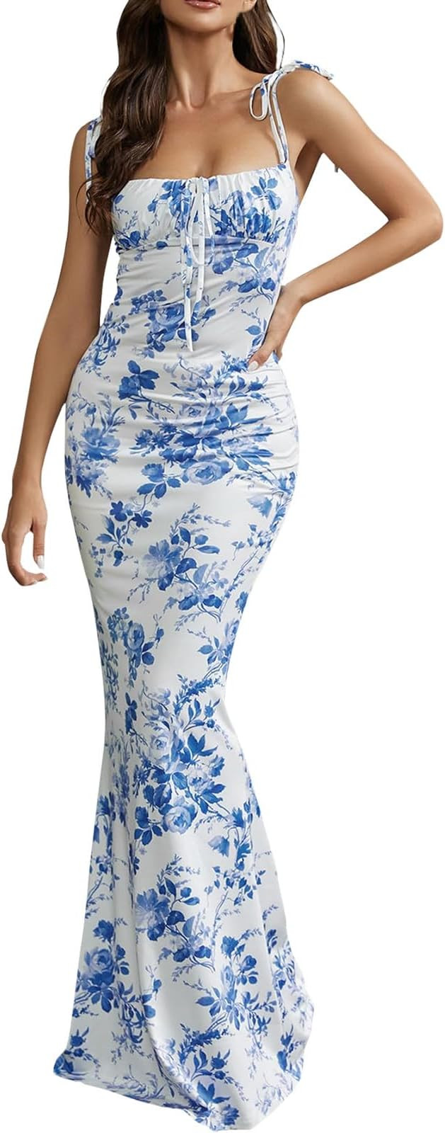 Formal Gowns and Evening Dresses Spring Elegant Easter Dress Formal Swing Bodycon Spaghetti Strap... | Amazon (US)